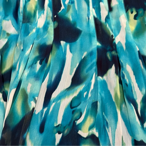 Jones New York Teal and Blue Dress - Picture 4 of 10